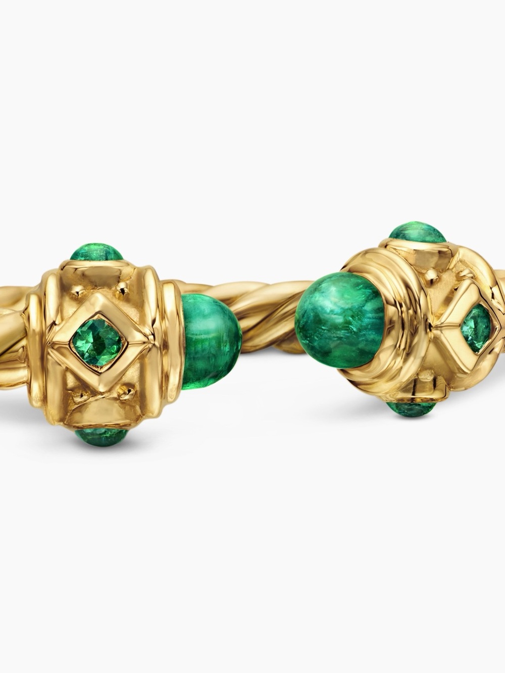 DAVID YURMAN Renaissance Open Emerald Ring in 18K Gold - Picture 6 of 16